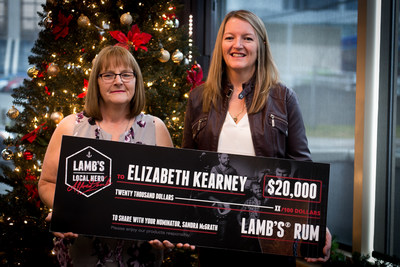 Elizabeth Kearney and Sandra McGrath, Lamb's Local Hero contest winners (CNW Group/Corby Spirit and Wine Communications)