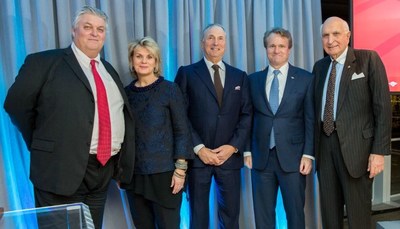 Tom Montag, COO of Bank of America; Anne Finucane, vice chairman of Bank of America; Dr. Robert I. Grossman, Dean and CEO of NYU Langone; Brian Moynihan, CEO of Bank of America; and Ken Langone.