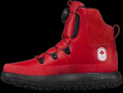 Under Armour and the Canadian Olympic Committee announce Under Armour as the official high-performance footwear supplier for Team Canada. Male athletes will wear the red winter Govie boots (pictured above) at the opening and closing ceremonies and will wear HOVR Phantom running shoes on the podium. A limited number of boots and training shoes featuring Team Canada’s mark will be available for purchase leading up to the Olympic Winter Games through underarmour.com/en-ca, as well as through retail partner Sport Chek via sportchek.ca exclusively.   Photo credit: Under Armour (CNW Group/Under Armour, Inc.)