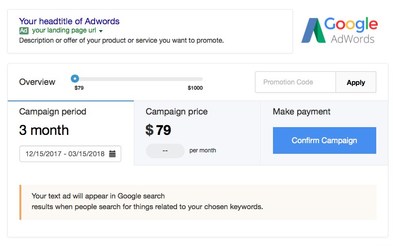 The Google Adwords add-on is now available in beta for both new and existing AdWords' users and starts at $79/month.
