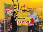 Giant Tiger Stores Donate Over $35,000 to Local Food Banks