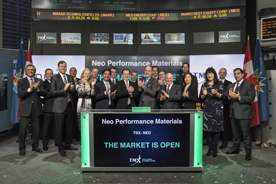 Neo Performance Materials Inc. Opens the Market (CNW Group/TMX Group Limited)