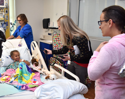 Patients at St. Joseph's Children's Hospital in Tampa give their Christmas wish list to Santa Claus over the amateur radio system housed in the hospital's emergency communications center Thursday, Dec. 14, 2017.
