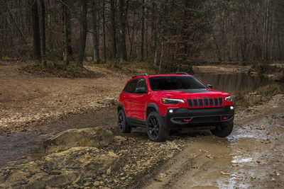 Introducing the New 2019 Jeep® Cherokee: The most capable mid-size sport-utility vehicle (SUV) boasts a new, authentic and more premium design, along with even more fuel-efficient powertrain options. Additional images and complete vehicle information will be available January 16, 2018, at the North American International Auto Show in Detroit.
