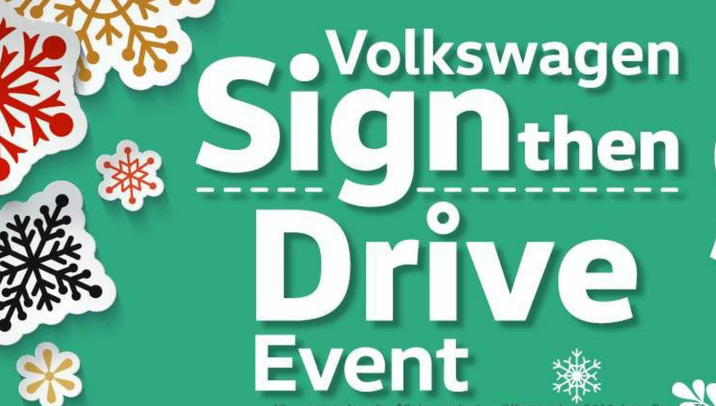 Sign then Drive at Findlay VW this holiday season and save on several new 2017 Volkswagen models.