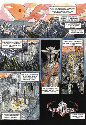 The Last Alley's Crimson Blood: A Hand Painted Comic