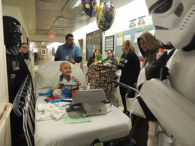 The halls of Miller Children’s & Women’s were filled with joy and laughter as Star Wars characters surprised patients with plush toys as part of the 20th annual Bear Hugs Toy Drive.