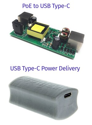 USB Type-C With Power Delivery On Power Over Ethernet