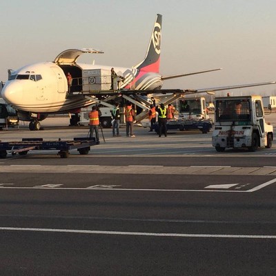 SF Express Chartered Flight from Nanjing, China to Osaka, Japan.