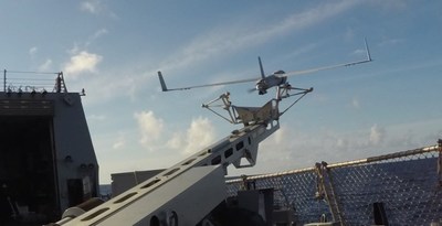Launching Insitus ScanEagle Unmanned Aerial Vehicle (UAV) (CNW Group/Ballard Power Systems Inc.)