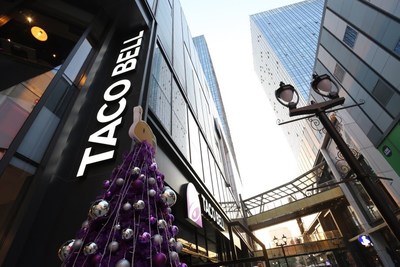 Yum China opens a new Taco Bell restaurant in Wu Jiao Chang, Shanghai in Dec 2017