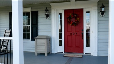 The InBin Parcel Box helps protect packages from Package Theft and Porch Pirates.