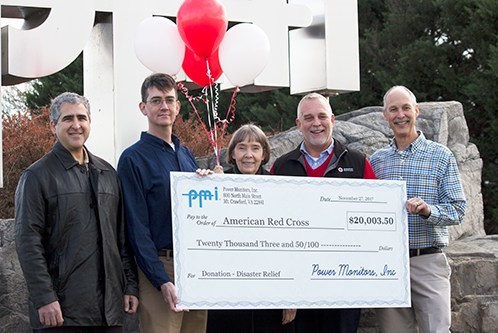 Power Monitors Donates $20,003.50 to Red Cross Hurricane Disaster Fund