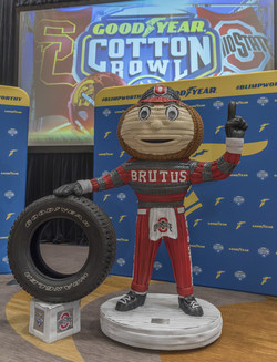 Goodyear Reimagines Mascots as Giant Tire Sculptures