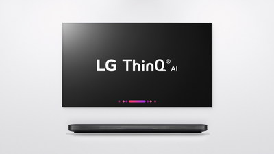 At CES® 2018, LG Electronics (LG) will raise the home entertainment experience to another level with the introduction of ThinQ® artificial intelligence (AI) and an advanced image processor in its newest smart TV lineup, including LG OLED and LG SUPER UHD TVs. With AI functionality embedded in 2018 LG TVs, LG’s customers can speak directly in-to the remote control to enjoy all the convenient features of today’s advanced voice assistant technology. LG’s ThinQ TVs also function as smart home hubs.