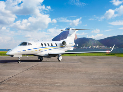 GrandView Jets launches 'Press for Jet' web-enabled button to order private jet services on-demand. GrandView operates Phenom 300 light jets out of the DC/Baltimore region and will be opening a base in Texas early 2018.