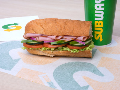 Subway’s Fresh Fit™ sandwiches are 400 calories or less and low in saturated fat. Choose from eight six-inch sandwiches, each made on 9-grain wheat bread with all the fresh veggies, providing two servings of vegetables and 24 grams of whole grains.