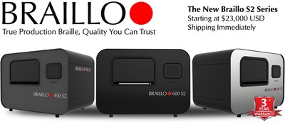 Braillo Introduces Innovative S2 Line of Production Braille Embossers