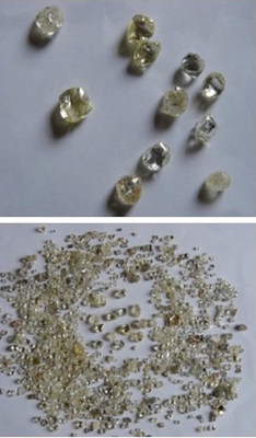 Photos of diamond samples