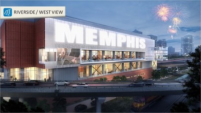 Memphis Convention Center Expansion & Renovation - WEST EXTERIOR