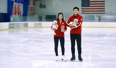 U.S. Olympic figure skaters Maia and Alex Shibutani, on behalf of Milk-Bone.
