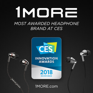 1MORE Receives Three CES Innovation Awards Becoming Most Awarded Headphone Brand Of The Year