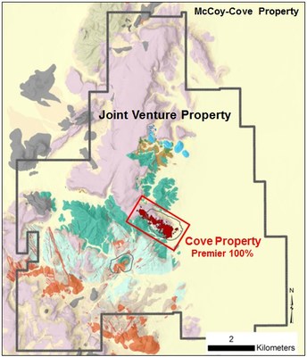 Figure 1 – McCoy-Cove Property (CNW Group/Premier Gold Mines Limited)