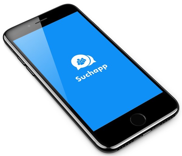 SuchApp logo on phone