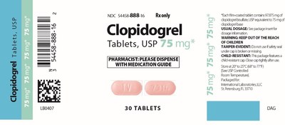 Clopidogrel Tablets USP 75 mg Label image: