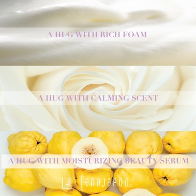 Feel the happiness as if you are hugged by rich foam, scent of natural essential oil, and moisturizing beauty serum.