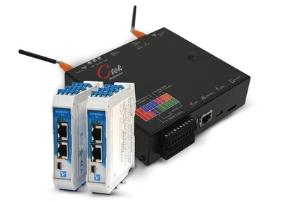 Shown: Acromag BusWorks Ethernet I/O Modules and Ctek 4G/LTE SkyRouter Controller