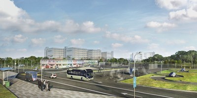 Volvo and NTU will test autonomous, electric buses at the advanced test circuit CETRAN in Singapore (PRNewsFoto/Volvo)