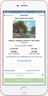 Collectors may browse and bid in hundreds of auctions and access more than 4 million prices realized from the convenience of their smartphone with the debut of the Heritage Auctions Mobile App. Online sales at Heritage Auctions (HA.com) surpass $348 million a year, far outpacing all of the world’s auction companies.