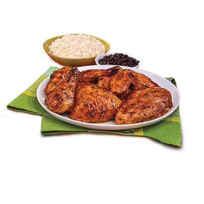 Pollo Tropical's Whole Chicken Meal with White Rice and Black Beans