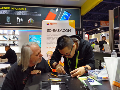 3C-Easy providing professional battery replacement service at CES.