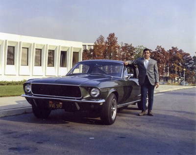 Former owner of 1968 Mustang from movie Bullitt. Courtesy of Detective Frank Marranca 1972