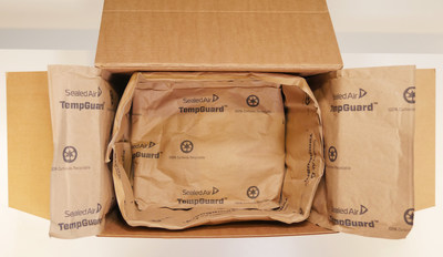 Sealed Air TempGuardtm insulated box liner
