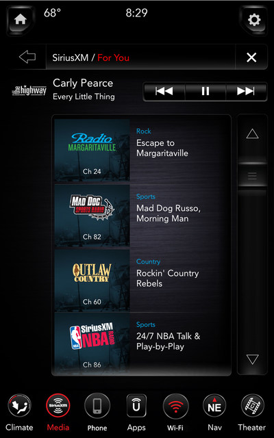 SiriusXM with 360L: Personalized recommendations of SiriusXM channels and On Demand episodes just For You.