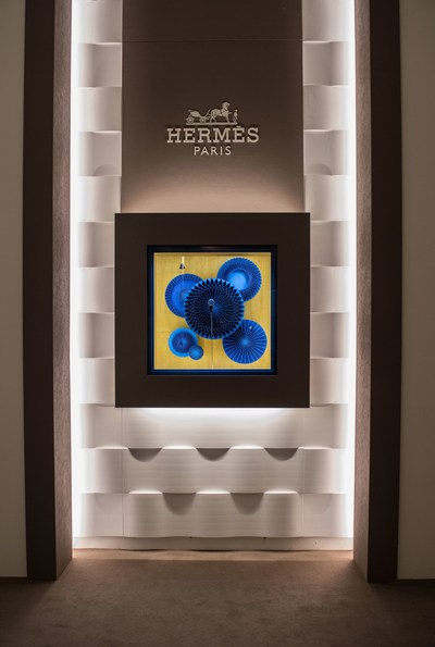 Interactive, entertaining and mesmerising. Examples of pusher-activated kinetic art, nine displays invite visitors to play with Hermes time. (PRNewsfoto/Hermès)