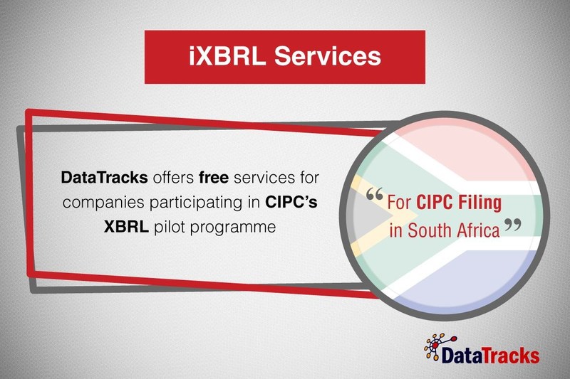 DataTracks iXBRL services for CIPC filing in South Africa (PRNewsfoto/DataTracks Services Limited)