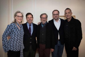 Stars of The Post Join Reporters Without Borders Chairman, Peter Price, for Paris Premiere