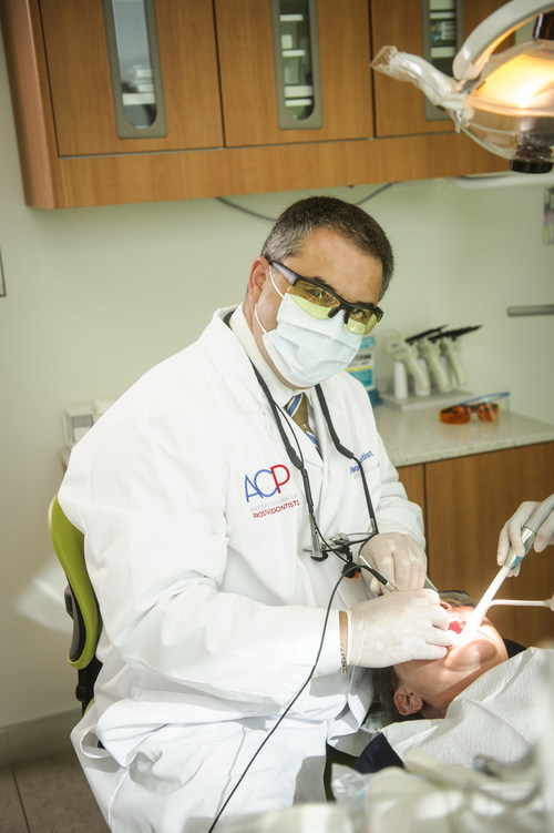A prosthodontist is a dental specialist who focuses on the restoration and replacement of missing teeth and correcting other oral or facial issues. With their advanced training, prosthodontists are able to help patients with implants, dentures and veneers, all the way to full mouth and jaw reconstructions.