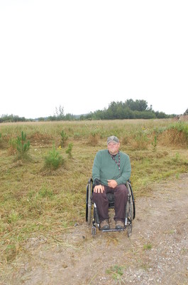 Forests Ontario's Green Leader Trent Massey on his property in Echo Bay, Ontario (CNW Group/Forests Ontario)