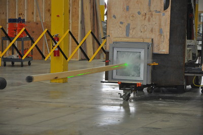 Photo: New Insulgard Security Product Torgard TTH600 Window system undergoing Debris Impact testing. Insulgard Security Products, the industry leader in architectural security products, has introduced the advanced new Torgard TTH600 Window system – the first fully glazed window system certified by UL (Underwriters Laboratories) to meet critical standards for use in tornado and hurricane storm shelters mandated by the 2015 International Building Code. This photo shows the moment of impact during Debris Impact testing of the Torgard TTH600 - a 15-pound wooden 2x4 fired from a cannon at 100mph is impacting the window. This is one of multiple debris impacts performed during windstorm certification to FEMA guidelines and ICC500-14 at UL’s Chicagoland-based Building and Life Safety Technologies Lab. View a video of this test at: https://www.insulgard.com/#testing. For more information on this product, please contact Insulgard Security Products at 1-800-624-6315 or visit www.insulgard.com.