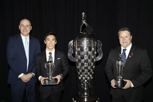 BorgWarner Presents Baby Borg Trophy to 2017 Indianapolis 500 Winner Takuma Sato