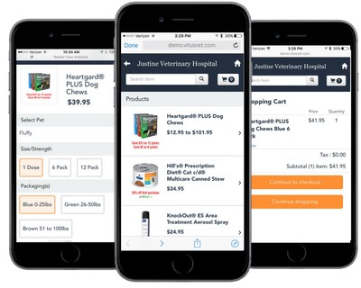 The VitusVet Online Store gives veterinary practices who already sell their own medications and preventatives the ability to sell prescriptions online through the VitusVet mobile app to their clients.
