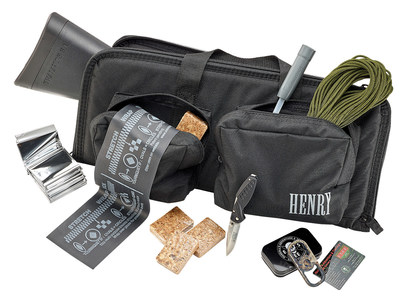 The Henry U.S. Survival Pack includes the Henry U.S. Survival AR-7 rifle and many emergency survival items, all made in America.