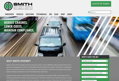 Improved design, better navigation, contemporary blog and industry-specific pages are among the top features of the newly redesigned Smith System website at www.drivedifferent.com.
