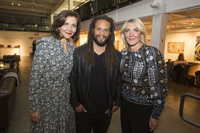 Maggie Gyllenhaal, Franklin Leonard, Amanda Altree celebrating Autograph Collection Hotels' Indie Film Project