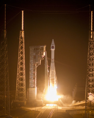 (Cape Canaveral Air Force Station, Fla., Jan. 19, 2018) A United Launch Alliance (ULA) Atlas V rocket carrying the SBIRS GEO Flight 4 mission for the U.S. Air Force lifts off from Space Launch Complex-41 at 7:48 p.m. ET. Photo by United Launch Alliance.